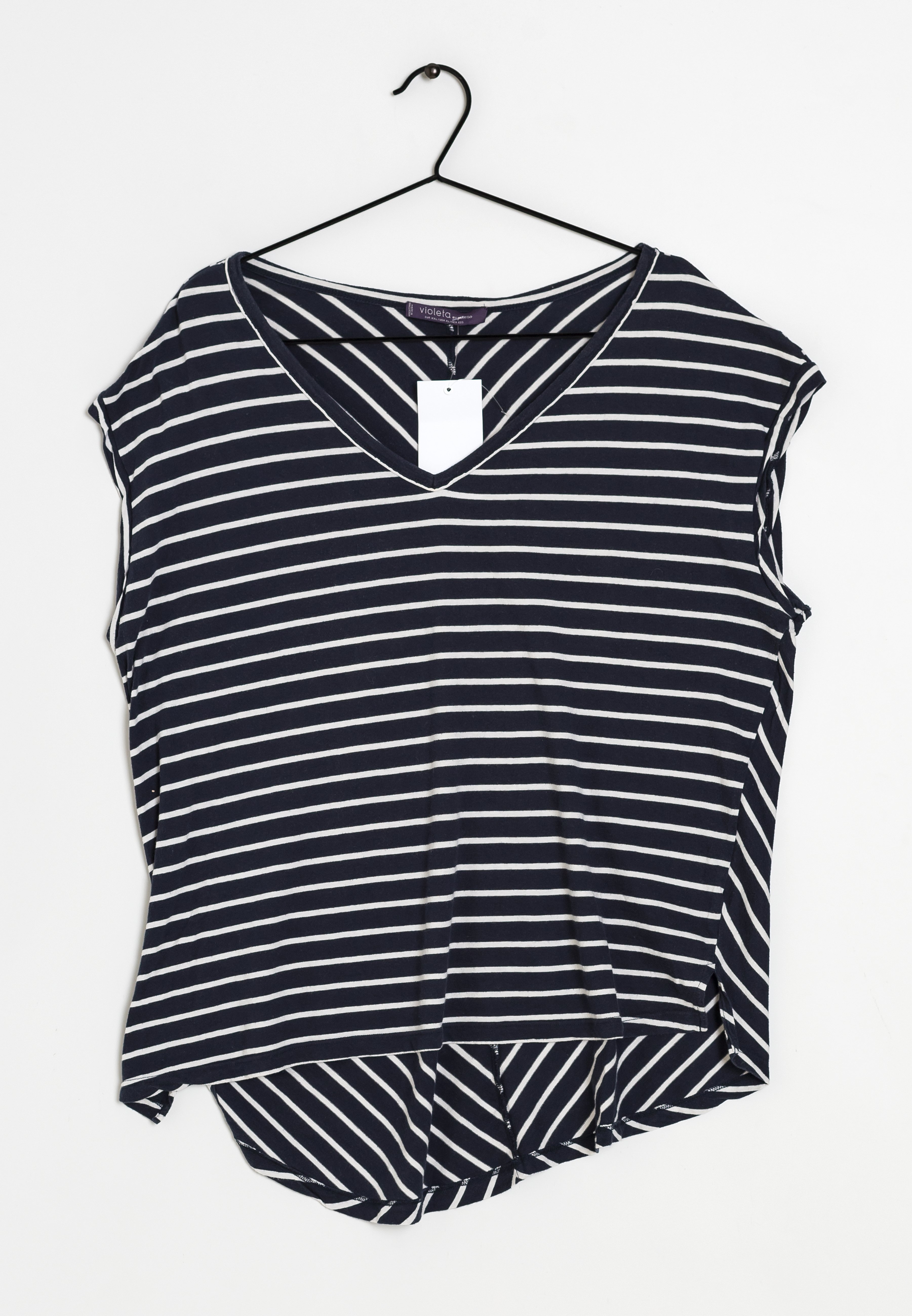 Violeta by Mango Print T-shirt - blue - (Pre-owned) - Zalando.ie