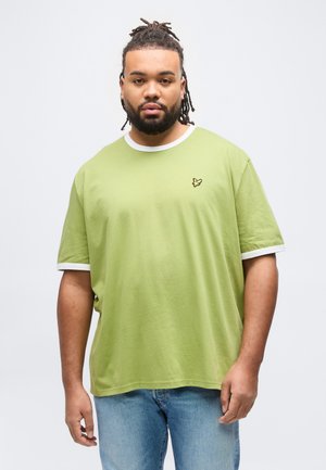 RINGER  - T-Shirt basic - shrub green/white