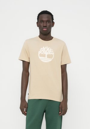 KENNEBEC RIVER TREE LOGO SHORT SLEEVE TEE - Tričko s potlačou - safari