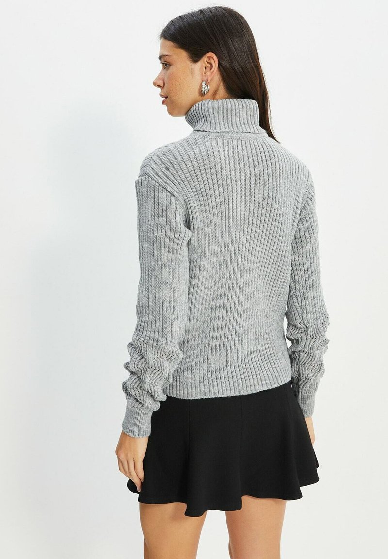 Damen Strickjacken | Trendyol Strickpullover grey/grau - FT69882 Damen Strickjacken | Trendyol Strickpullover grey/grau - FT69882