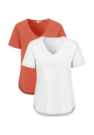 Cellbes of Sweden RAGLAN SLEEVE - T-Shirt basic - dark coral white