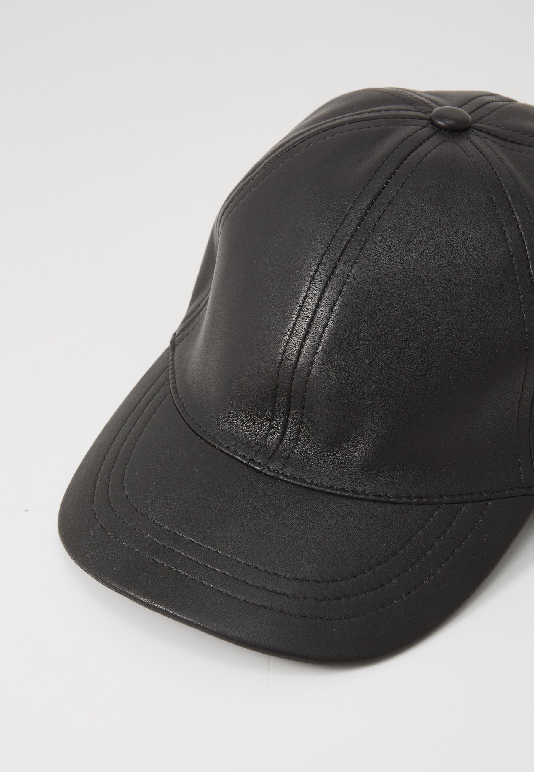 STUDIO ID ALEX LEATHER CAP - Cap - black - Zalando.ie