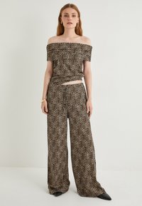 Koton LEOPARD PATTERNED - Bukser - black