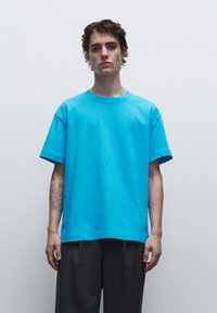 Henry Tiger TRUE BLANKS - CONTEMPORARY BOXY - T-shirts basic - turquoise