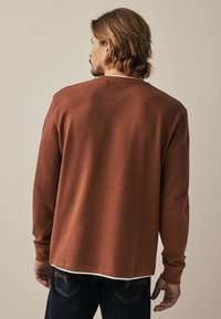 Next MOCK LAYER - Long sleeved top - burgundy red