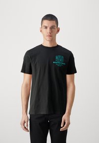 Replay - T-shirt print - black Miniatuurafbeelding 1