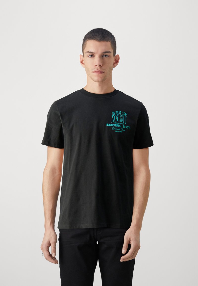 Replay - T-shirt print - black, Vergroten