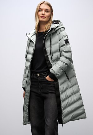 MIT GEKLEBTEN NÄHTEN - Cappotto invernale - grün
