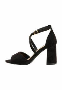 Friends Like These REGULAR FIT - CROSS STRAP MID BLOCK - Korolliset sandaalit - black