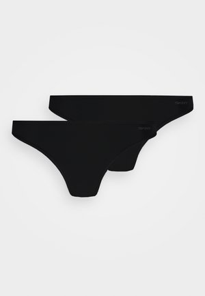 2 PACK - Thong - black