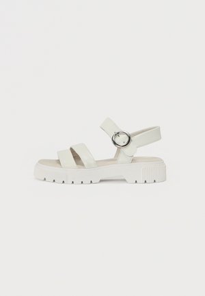 Ankle cuff sandals - weiss