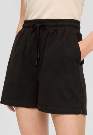 REGULAR MIT FLAMM STRUKTUR - Pantalon de survêtement - schwarz