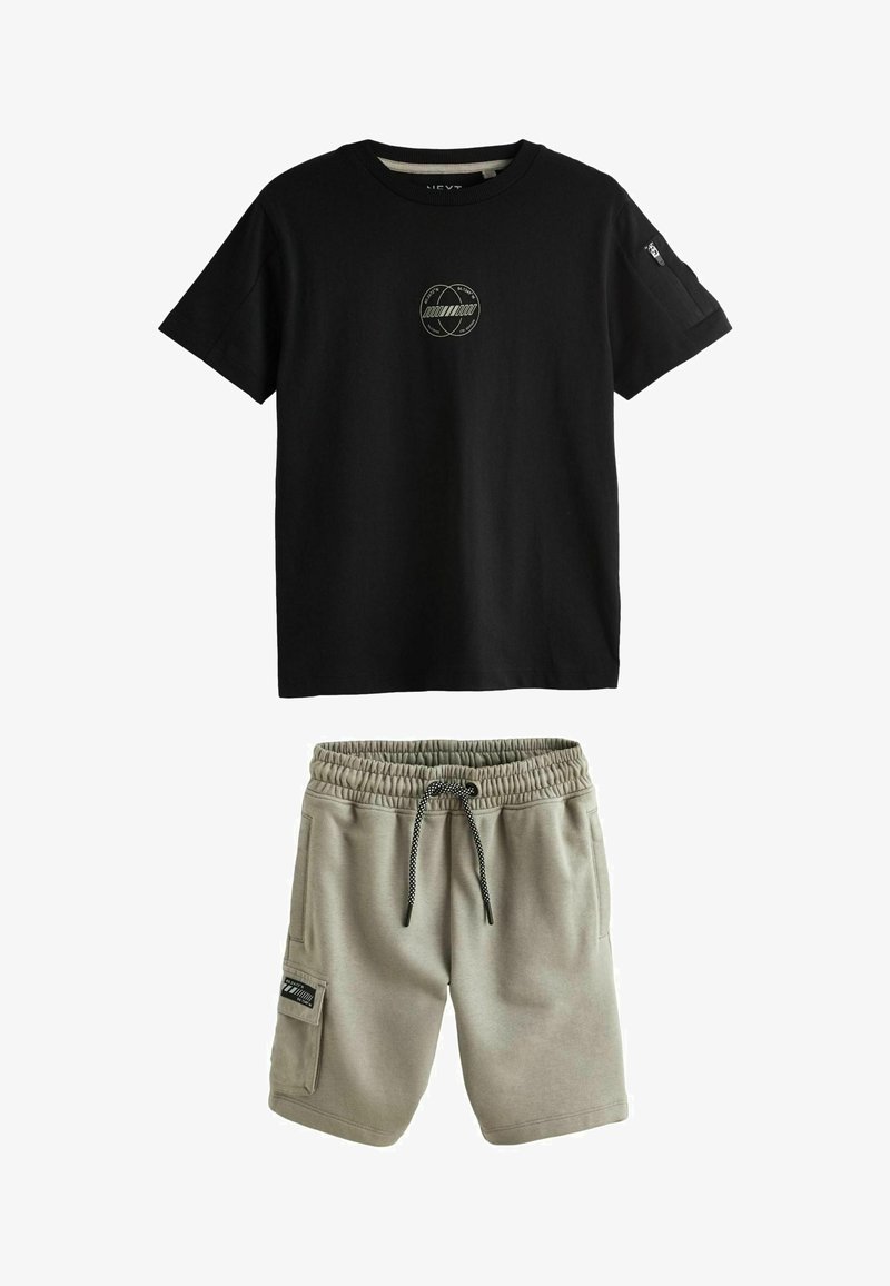 Next SET - Šortky - black khaki