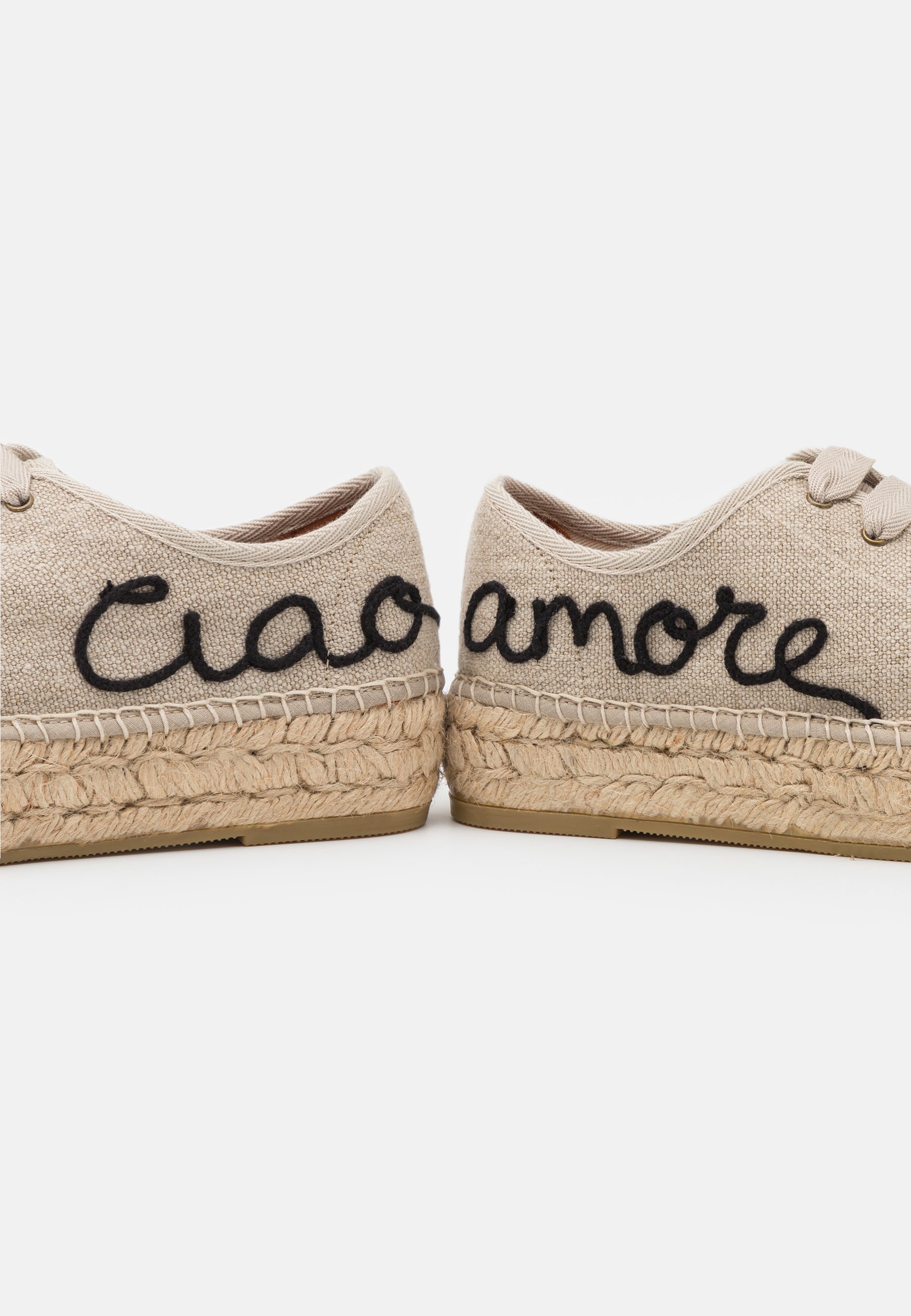 Velasca | Handmade espadrilles, in beige suede, with rubber sole