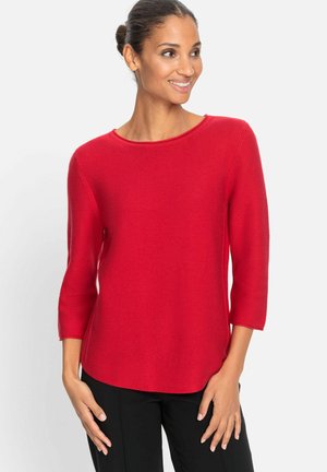 MIT RUNDHALSAUSSSCHNITT - Jumper - rosa