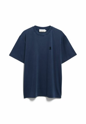 ARMEDANGELS, ICONIC Å MAARKOS - T-Shirt basic - tinted navy washed