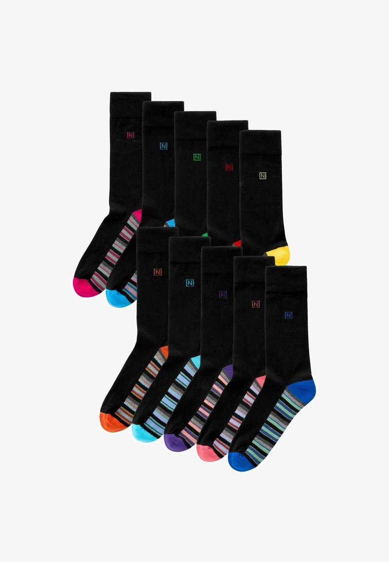 Next CUSHIONED TEN PACK - Ponožky - bright striped footbed
