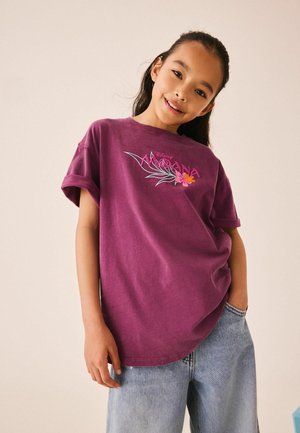 Next, OVERSIZED GRAPHIC T-SHIRT - T-shirt con stampa - purple disney moana