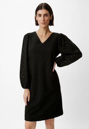 comma EN BRODERIE ANGLAISE - Freizeitkleid - schwarz