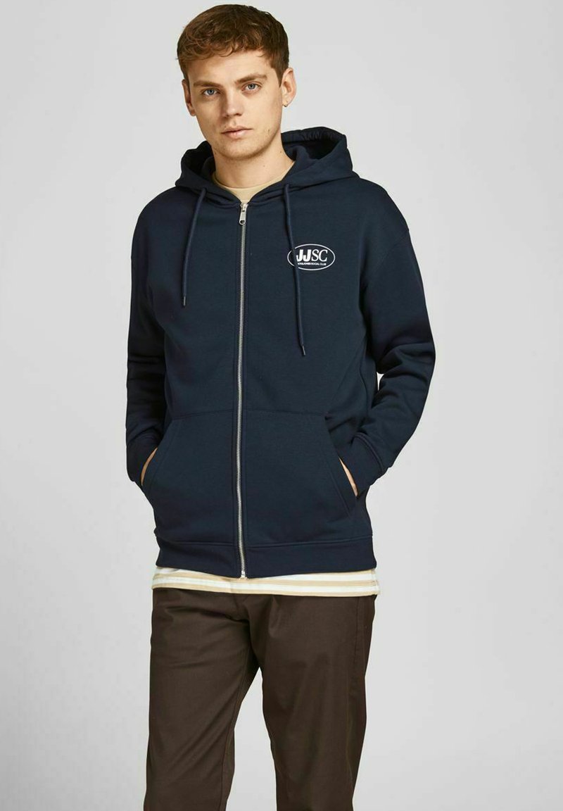 Jack & Jones Sudadera con cremallera navy blazer/azul marino Zalando.es Jack & Jones Sudadera con cremallera navy blazer/azul marino Zalando.es