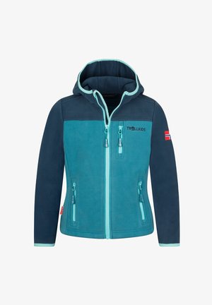 TROLLKIDS, KIDS STAVANGER JACKET UNISEX - Fleece jacket - dark marine/mystic blue/arctic blue
