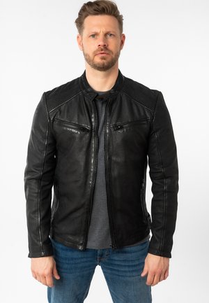 Lederjacke - black