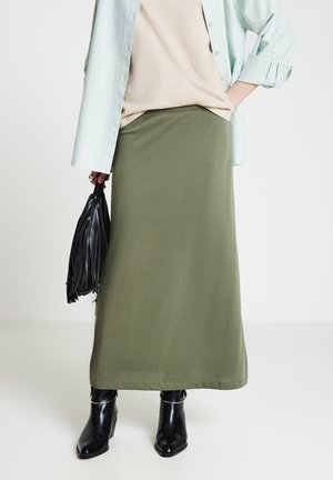 UNITA - Jupe longue - verde militare
