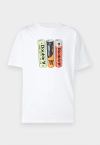 ASA BATTERY UNISEX - T-shirts med print - white