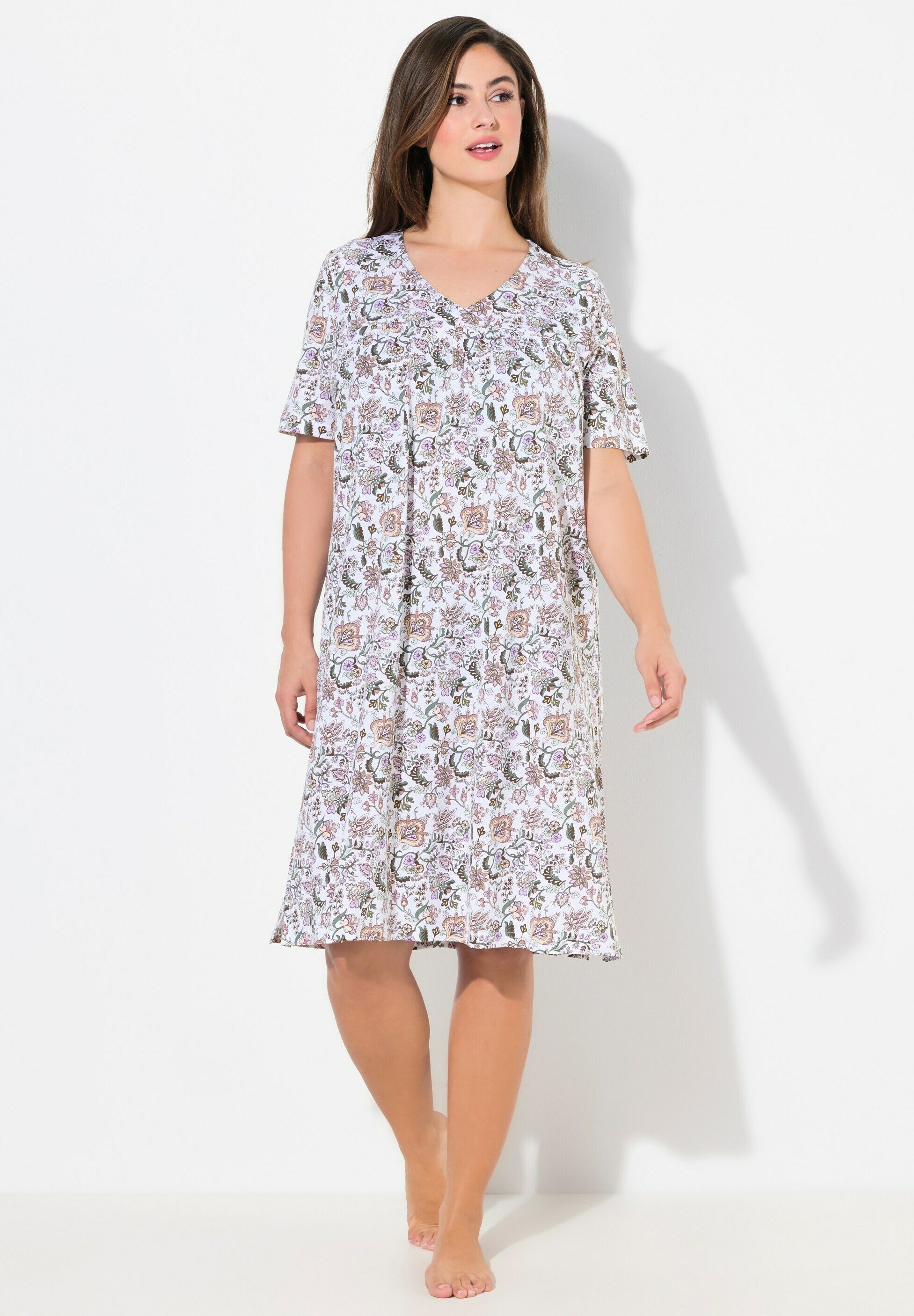 Ulla Popken PACK OF SLEEP Chemise de nuit Nuisette olive