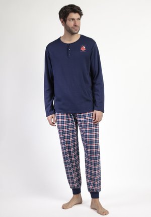 MANGA LARGA TAPETA LET IT SNOW SET - Conjunto de pijama - marino