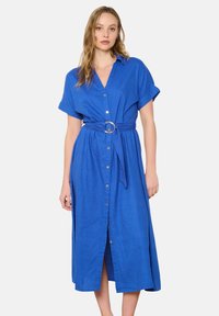 WITH BELT - Blousejurk - electric blue