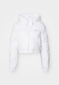 HOODED PUFFER - Zimní bunda - white