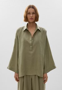 OYSHO - OVERSIZE LINEN - Bluse - mottled green Thumbnail-Bild 1
