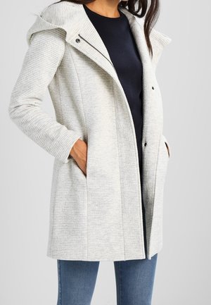 Halflange jas - mottled beige