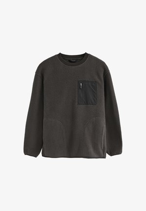 Polo Club, SWEATSHIRT MAN HERACLES POLAR LONG SLEEVE RELAXED FIT - Fleecepullover - anthracite