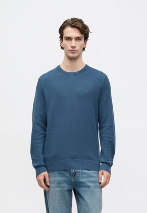 ESSENTIAL STRUCTURE CREW NECK - Strickpullover - aegean sea
