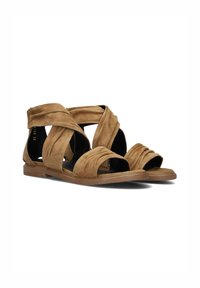 Notre-V PLATTE - Sandalen - cognac