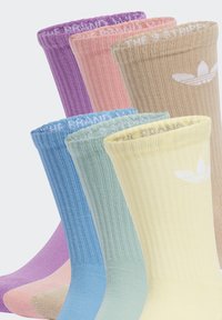 adidas Originals TR CREW S 6PACK - Nogavice - light blue/almost yellow/preloved purple/magic beige