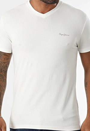 ORIGINAL  V - Camiseta básica - off white