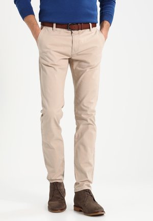 Chinos - mottled beige
