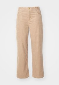 RELAXED STRAIGHT PANT - Nohavice - beige