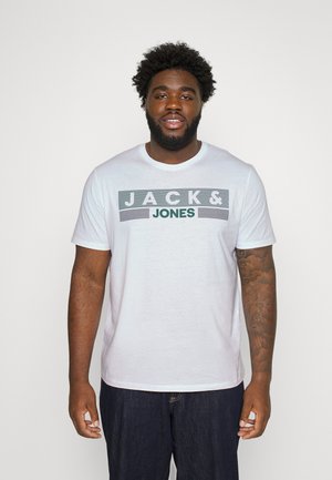 ECORP LOGO NECK NOOS - T-shirt con stampa - bright white