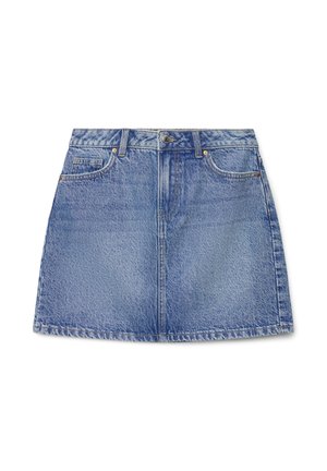 TINTA UNITA - Minigonna - blu denim medio