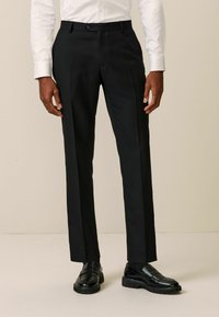 Next SKINNY FIT TEXTURED - Habitbukser - black