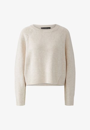 Oui, PULLOVER - Strickpullover - light beige melange