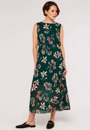 Apricot BOTANICAL PLEATED - Maxi šaty - green