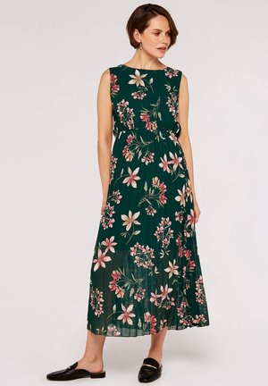 BOTANICAL PLEATED - Maxi-jurk - green