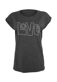 LOVE - Tričko s potlačou - charcoal