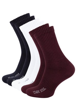 Stark Soul 6PACK - Chaussettes - burgund weiss marine