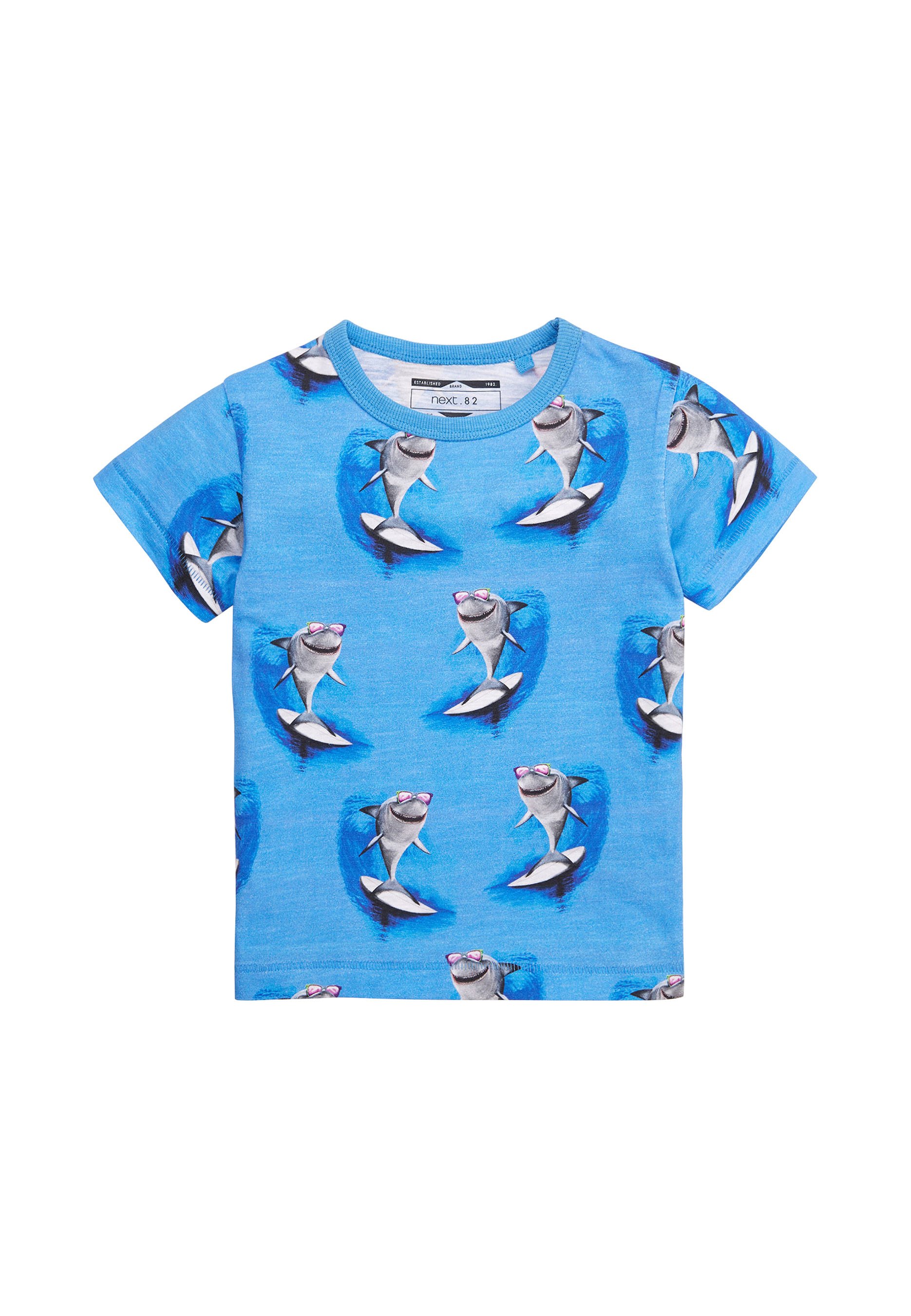 Next SHARK - T-Shirt print - blue/blau 